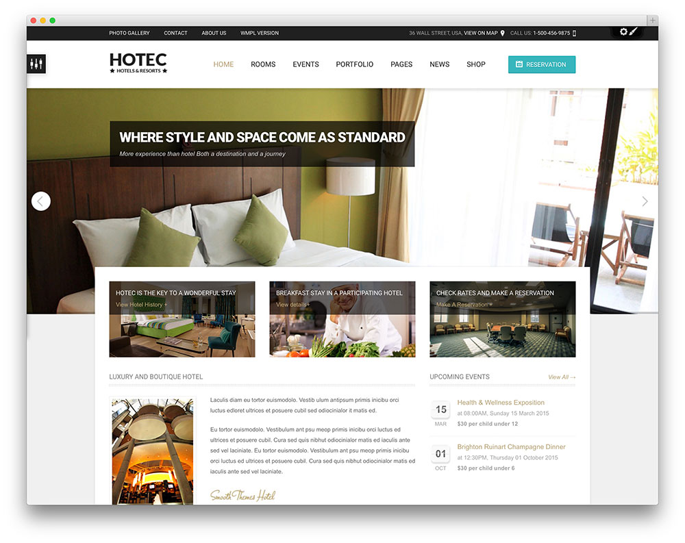 hotec creative hotel theme