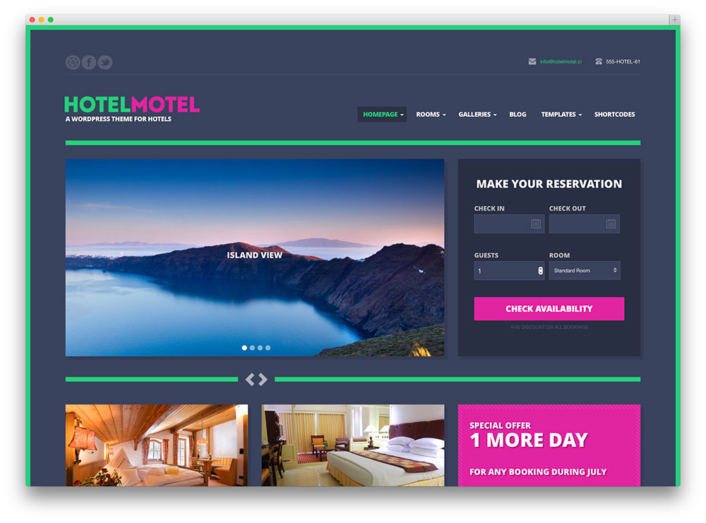 hotelmotel multipurpose theme