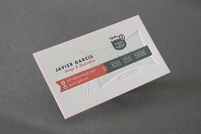 Khỏe khoắn với 40 thiết kế Business card dầy cạnh javier-gercia