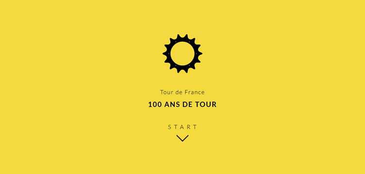Le Tour de France animated css parallax scrolling