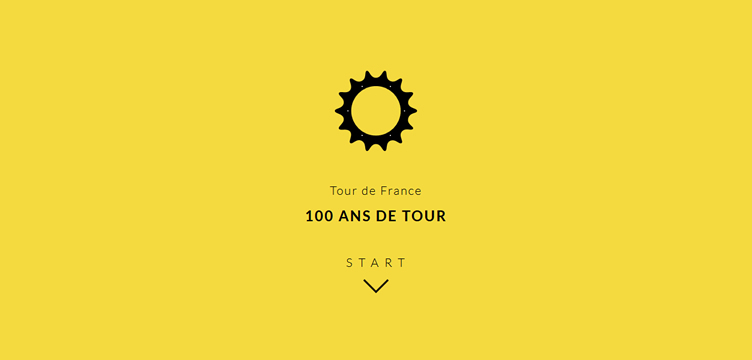 Le Tour de France animated css parallax scrolling