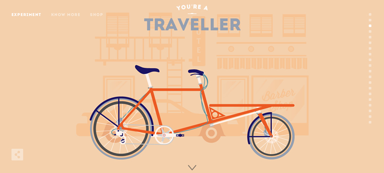 Cyclemon animated parallax css scrolling