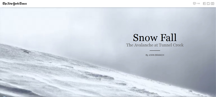 The Avalanche at Tunnel Creek animated css parallax scrolling