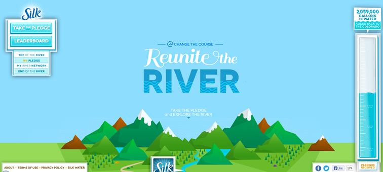 Reunite the River animated parallax css scrolling