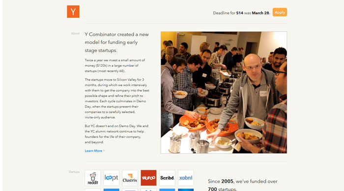 Cách thiết kế Homepage hiệu quả cho website của bạn ycombinator
