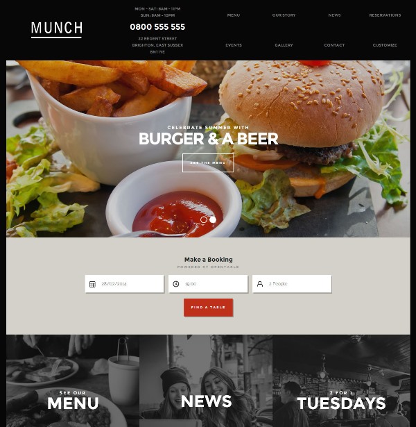 munch wordpress bar theme