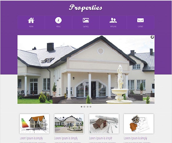 template thiet ke web bat dong san Properties