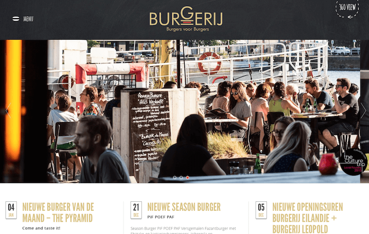 Tham khảo mẫu thiết kế website nhà hàng Kogi BBQ và BurgerIJ 2