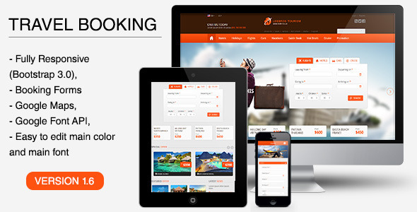 Thiet ke website du lich the travel booking