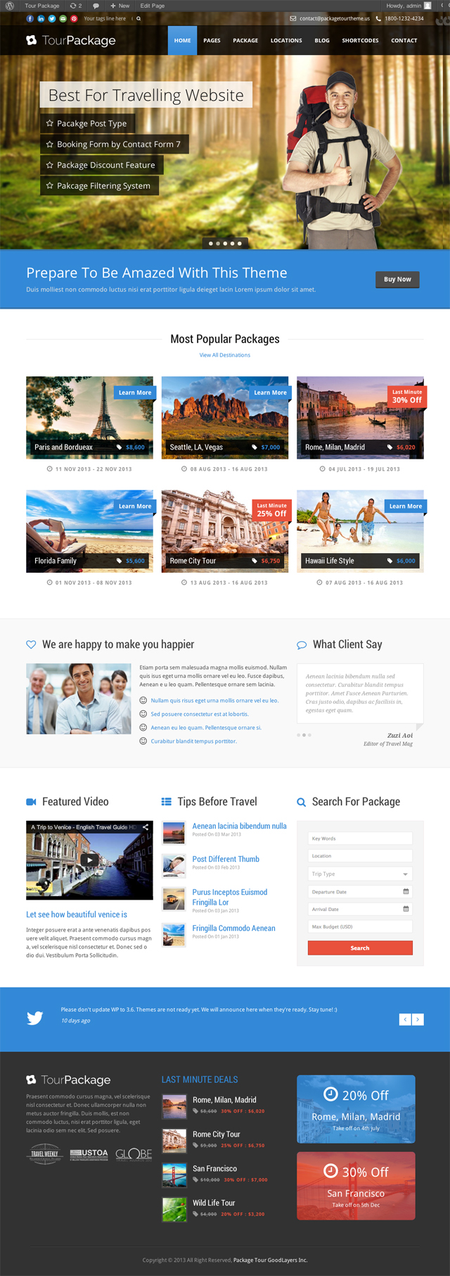 thiet ke website du lich