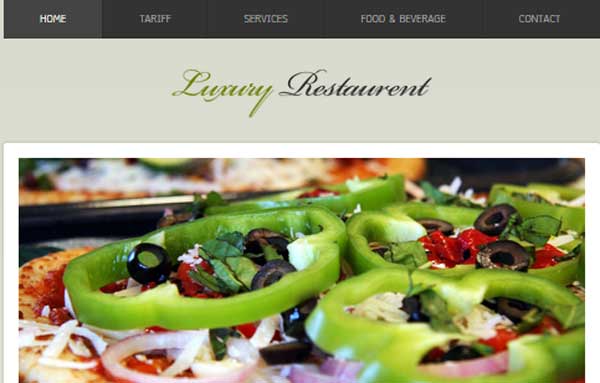 Thiet ke website nha hang luxury restaurants