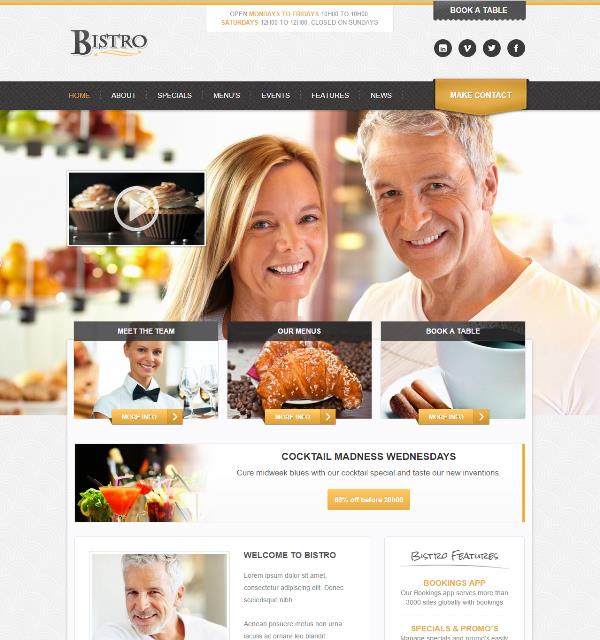 Thiet ke website restaurant