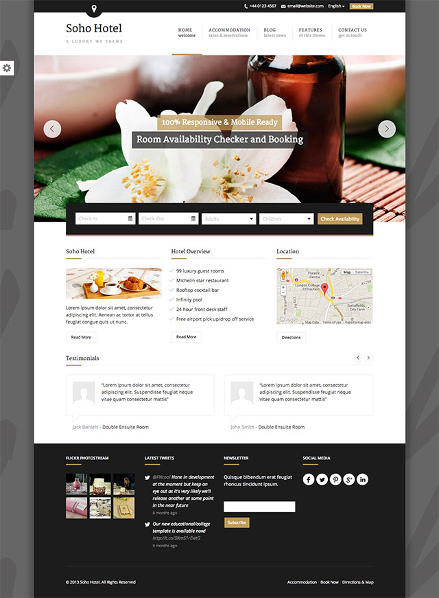 tim hieu chu de wordpress 2016 metropolis va soho hotel danh cho thiet ke website khach san 2