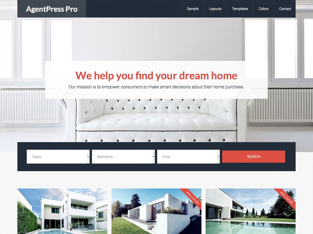 tim hieu chu de wordpress agentpress pro va homequest danh cho thiet ke website bat dong san 1