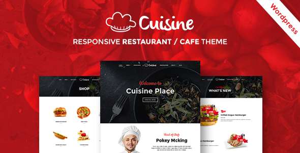 tim hieu chu de wordpress cuisine danh cho thiet ke website nha hang 1