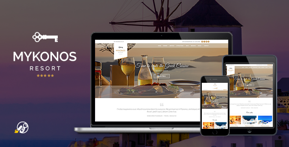 tim hieu chu de wordpress mykonos resort danh cho thiet ke website khach san