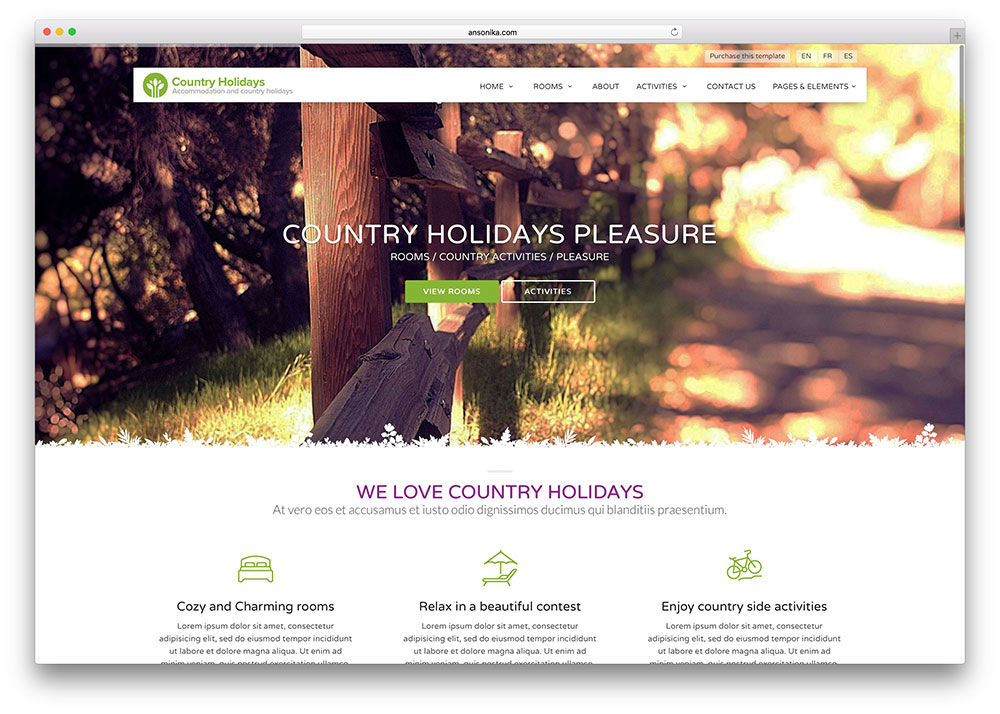 tim hieu mau thiet ke website du lich html5 countryholidays 2