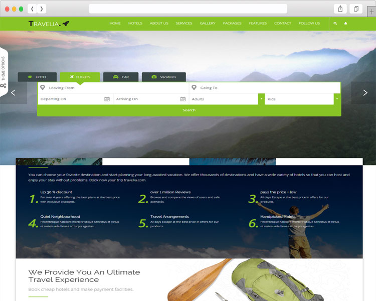 tim hieu mau thiet ke website du lich travelia va pro travel 1