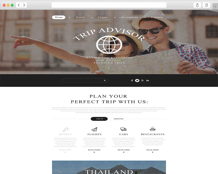 tim hieu mau thiet ke website du lich trip advisor va hotel brunei 1