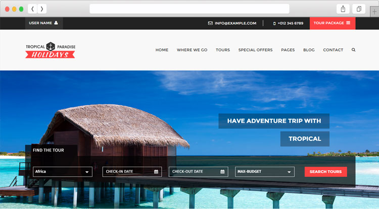 tim hieu mau thiet ke website du lich tropical va trips 1