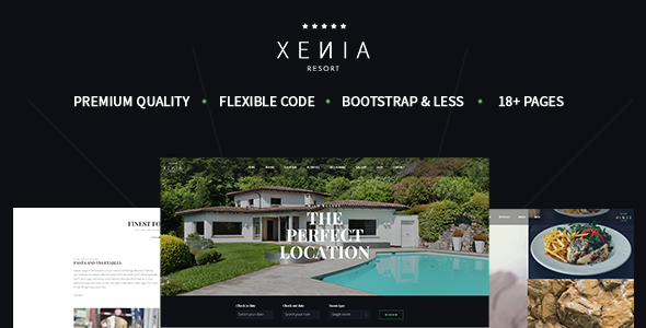 tim hieu mau thiet ke website khach san html hotel xenia 1