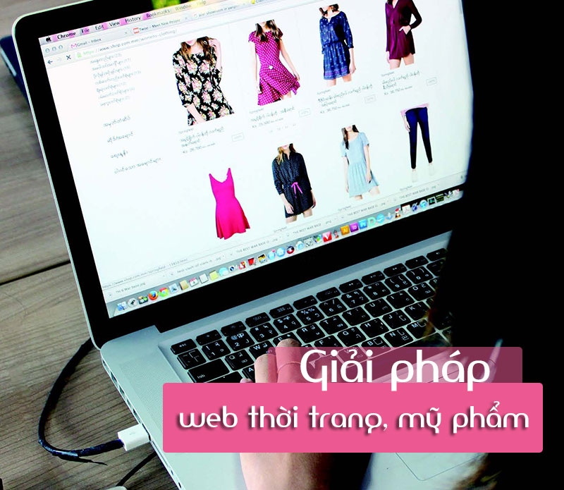 thiết kế web thời trang mỹ phẩm 1